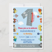 Verkeer 1e verjaardag van de uitnodiging van de au (Voorkant)