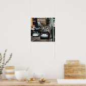 Verkeer bergopwaarts poster (Keuken)