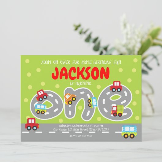 Verkeer eerste uitnodiging (Staand voorkant)