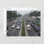 Verkeer in Beijing China Briefkaart (Voorkant / Achterkant)