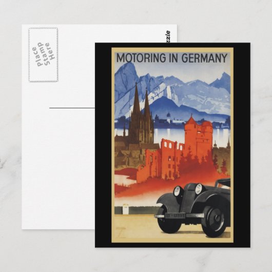 Verkeer in Duitsland Briefkaart (Voorkant / Achterkant)