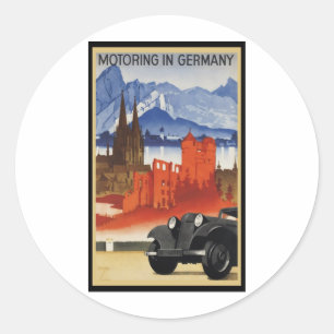 Verkeer in Duitsland Ronde Sticker