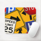 verkeer Mousepad Muismat (Met muis)