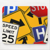 verkeer Mousepad Muismat (Voorkant)