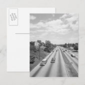 Verkeer op de snelweg briefkaart (Voorkant / Achterkant)