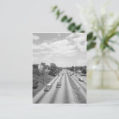 Verkeer op de snelweg briefkaart (Staand voorkant)