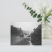 Verkeer op de snelweg briefkaart (Staand voorkant)