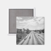 Verkeer op de snelweg magneet (Voorkant / Achterkant)