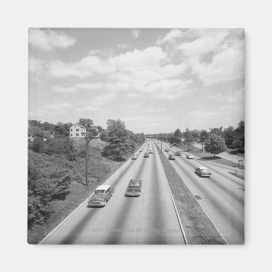 Verkeer op de snelweg magneet (Voorkant)