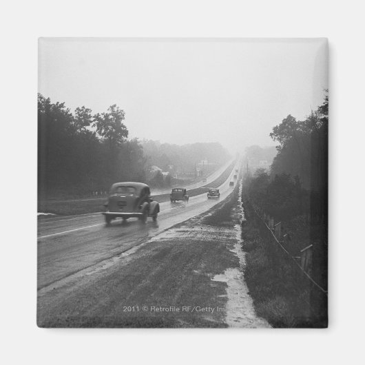 Verkeer op de snelweg magneet (Voorkant)