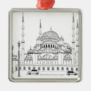 Verkeer per moskee metalen ornament