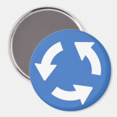 Verkeer Roundabout Signage Magnet (Voorkant / Achterkant)