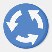 Verkeer Roundabout Signage Magnet (Voorkant)