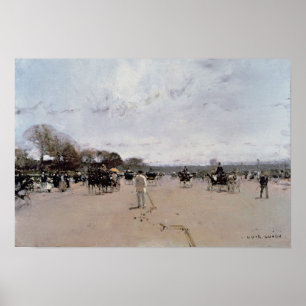 Verkeer van de Champs Elysées Poster