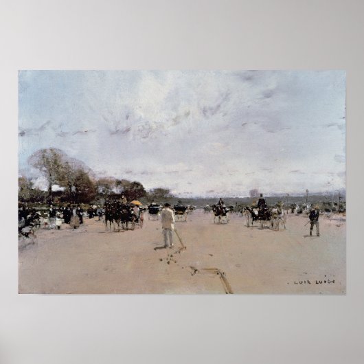 Verkeer van de Champs Elysées Poster (Voorkant)