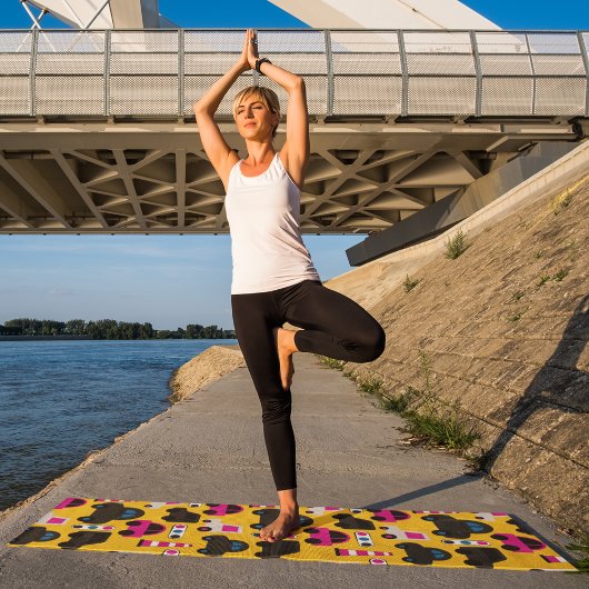 verkeer van kinder auto yogamat