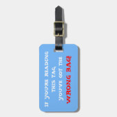 Verkeerd Bagagelabel (Voorkant verticaal)