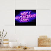 VERKEERD BEGREPEN GENIE ROZE EN ZWART POSTER (Keuken)