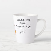 Verkeerd gereedschap. Gelukkig huwelijk. — Funny N Latte Mok (Rechts)