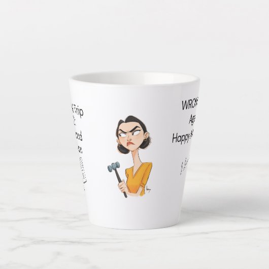 Verkeerd gereedschap. Gelukkig huwelijk. — Funny N Latte Mok (Voorkant)