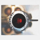 VERKEERD HUIS FLEECE DEKEN (Voorkant (Horizontaal))