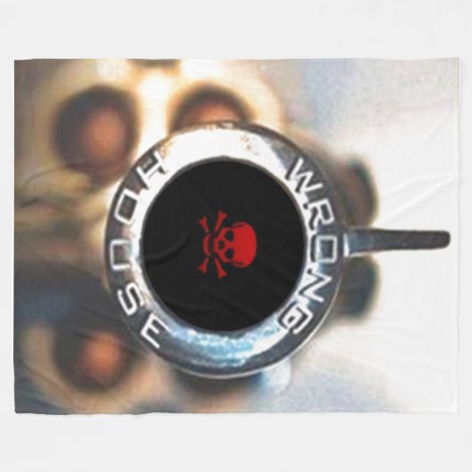 VERKEERD HUIS FLEECE DEKEN (Voorkant (Horizontaal))