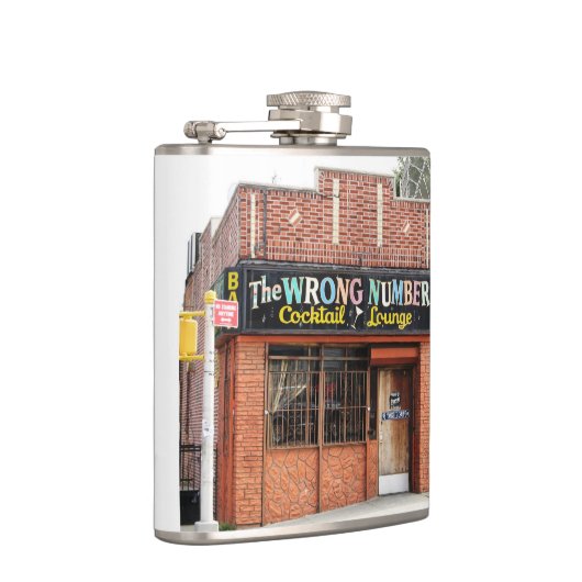 Verkeerd nummer Cocktail Lounge-fotokolf Heupfles (Rechts)