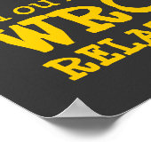 VERKEERD RELATIE ~ Poster / Afdrukken (Hoek)