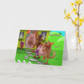 Verkeerd verjaardagsfeestje? kaart (Gele Bloem)