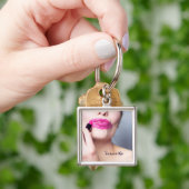 Verkeerde aangepaste lipstick-naamsleutelketen sleutelhanger (Hand)