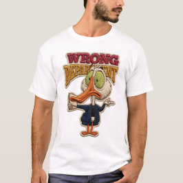 Verkeerde Afdeling Grappige Vogel Borduurpatch Cad T-shirt