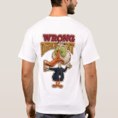 Verkeerde Afdeling Grappige Vogel Borduurpatch Cad T-shirt (Achterkant)