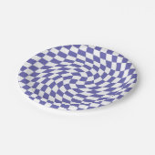 Verkeerde Controles Retro Psychedelic Papieren Bordje (Gekanteld)