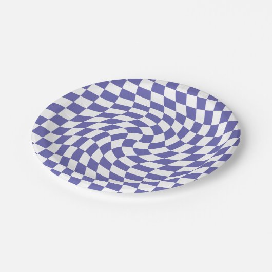 Verkeerde Controles Retro Psychedelic Papieren Bordje (Gekanteld)