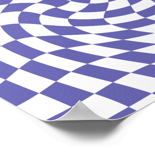 Verkeerde Controles Retro Psychedelic Poster (Hoek)