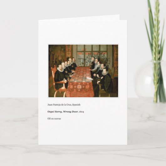 VERKEERDE DEUR VERJAARDAG KAART (Voorkant)