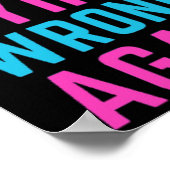 Verkeerde fout opnieuw activeren poster (Hoek)