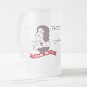 Verkeerde hol-chip of Thor-Mok Matglas Bierpul (Voorkant links)