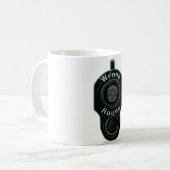 Verkeerde huis - Pistolen loop 2e wijziging mok (Voorkant links)