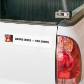 Verkeerde keuze = Kleine korps (3) Bumpersticker (Op Truck)