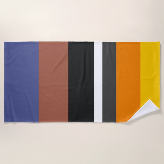 Verkeerde kleuren Vertrouwde horizontale rechthoek Strandlaken (Voorkant)