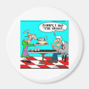Verkeerde koffie grappige koe cartoon cadeaus & T- Magneet