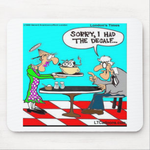 Verkeerde koffie grappige koe cartoon cadeaus & T- Muismat