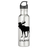 Verkeerde Moose Giraffe Waterfles (Voorkant)