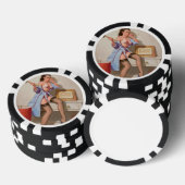 Verkeerde Nail Pin-up Meisje Pokerchips (Opstapeling)