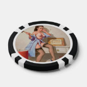 Verkeerde Nail Pin-up Meisje Pokerchips (Enkel)
