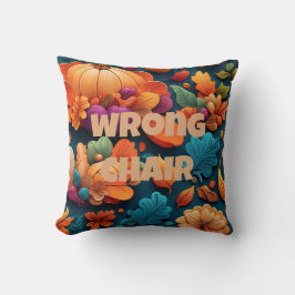 Verkeerde stoel decoratieve Herfst Kussen