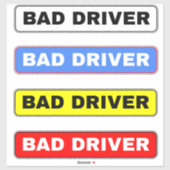 Verkeerde stuurprogrammaborden sticker (Vel)