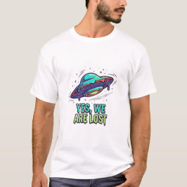 Verkeerde Weg — Ja, We Zijn Verdwaald UFO Set Besc T-shirt