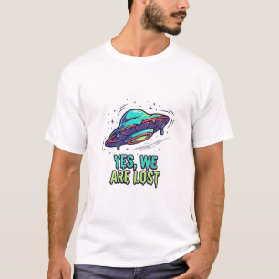 Verkeerde Weg — Ja, We Zijn Verdwaald UFO Set Besc T-shirt